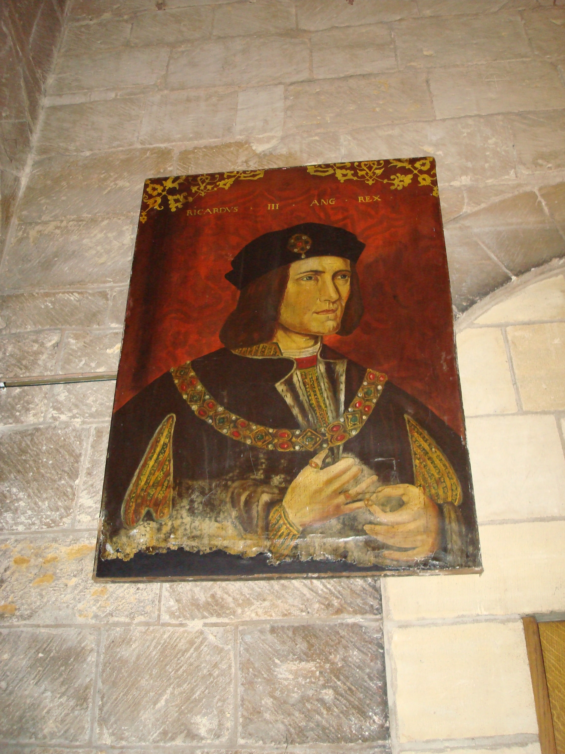 Image of Z1 - Richard At Tewkesbury - Painting Appears Water-damaged