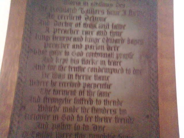 Image of Plaque To Rowland Taylor 1131588009