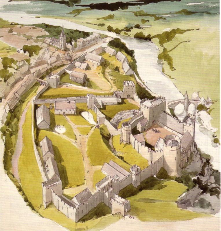 Image of Castle Barnard In C15th 1210967750