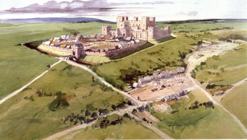 Image of Middleham From Air 630664959