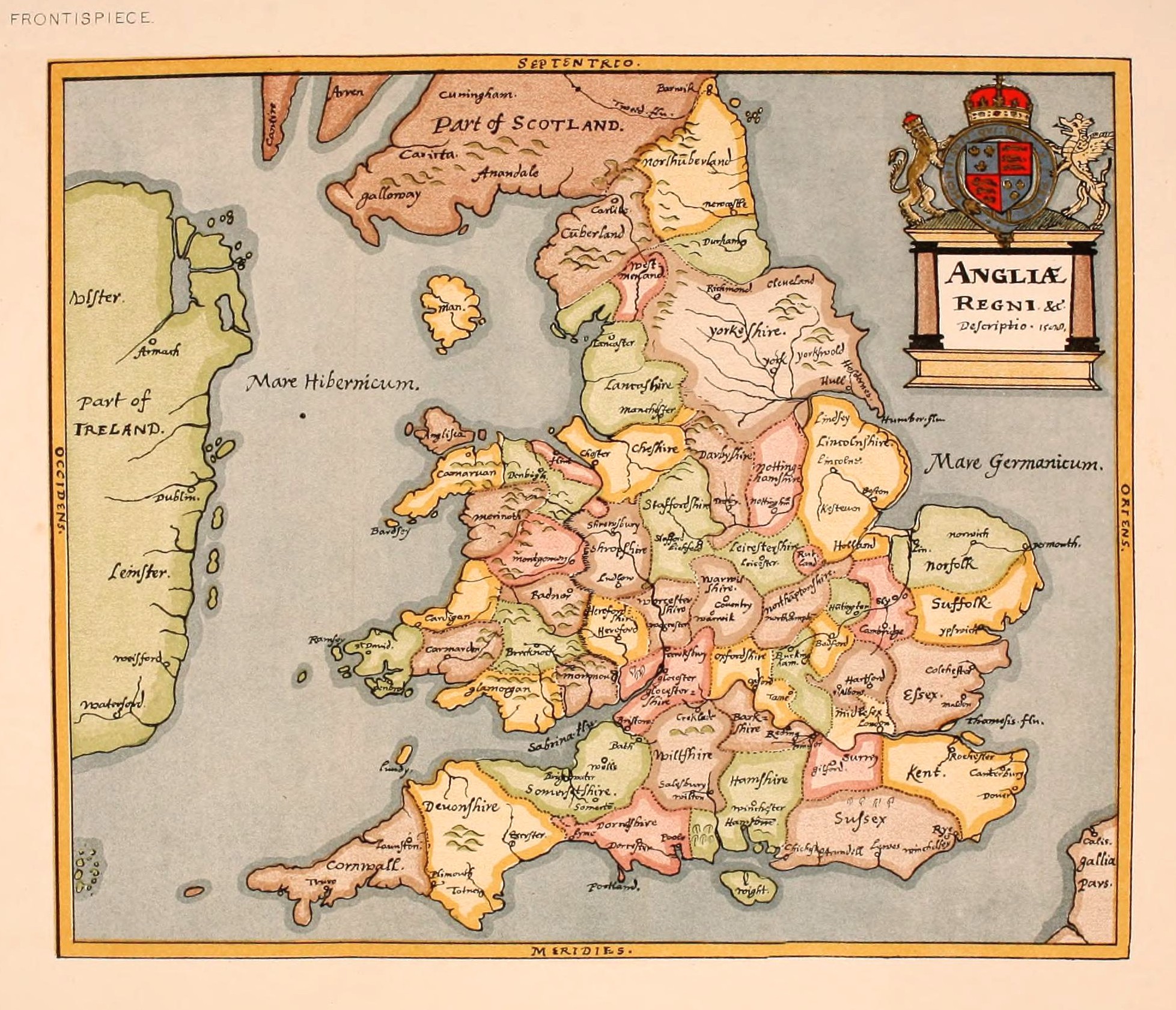 Image of 1588 Map England Wm Smith